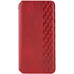 Шкіряний чохол-книжка Getman Cubic PU для Samsung Galaxy A54 5G Червоний