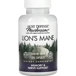 Ежовик гребенчатый Fungi Perfecti Lion's Mane поддержка памяти и нервов 120 вегетарианских капсул