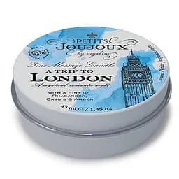 Массажная свечa Petits Joujoux - London - Rhubarb, Cassis and Ambra (43 мл) с афродизиаками Petits Joujoux SO3170 86972