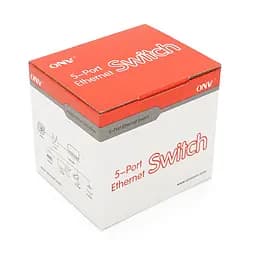 5-ти портовий Gigabit Ethernet комутатор ONV-H3005ES в чорному корпусі, 5*1000Мб портів, 12В 1Ач, 87.7×55×23.9 мм - мініатюра 4