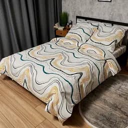 Комплект постільної білизни Moon&Star Дитячий 110x140 см наволочки 2x40x60 см Natural Waves Бязь Gold Люкс