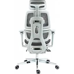 Офісне крісло GT Racer B-2450 White/Gray [121431] - мініатюра 5
