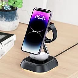 БЗП Acefast E16 desktop 3-in-1 Black - мініатюра 8