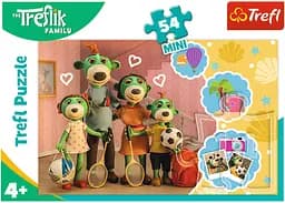 Набір Пазли - (54 елм. Міні) - "Спортивна сім'я" / Сім'я Трефликів
