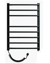 Електрична Рушникосушка Avalon 480х800 ЧОРНА Sensor (Ліва)