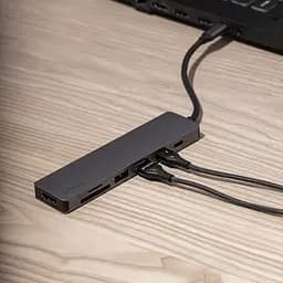 Type-C-Хаб Proove Iron Link 6 in 1 (2*USB3.0 + SD/TF + RJ45 + HDMI) - мініатюра 4