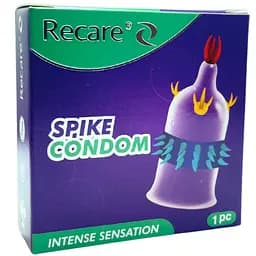 Презерватив Recare Spike Violet с шипами и усиками 1 шт. (ROZ6501053563)