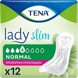 Урологічні прокладки Tena Lady Slim Normal 4 краплі 12 шт.