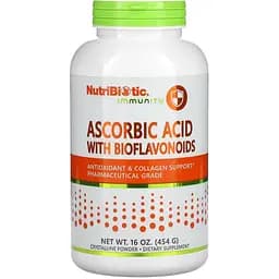 Аскорбиновая кислота с биофлавоноидами NutriBiotic Ascorbic Acid with Bioflavonoids 454 г