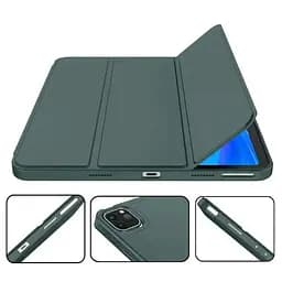 Чохол-книжка BeCover Tri Fold Soft TPU з кріпленням Apple Pencil для Apple iPad Pro 12.9 2020/2021/2022 Dark Green (711116) - мініатюра 6