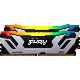 Модуль пам'яті для комп'ютера DDR5 48GB 8400 MHz Renegade RGB Silver XMP Kingston Fury (ex.HyperX) (KF584CU40RSAK2-48) - мініатюра 5