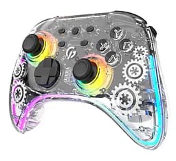 Геймпад джойстик GamePro GP-X13-T Xinput Bluetooth/2.4G/USB (Switch/PC/iOS/Android) Transparent