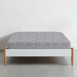 Простирадло Cosas на резинці 100х200 grey starsfall, сірий (StarFall_Grey_100x200x20) - мініатюра 2