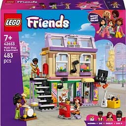 Конструктор LEGO Friends Музыкальный магазин и квартира 483 детали (42653)
