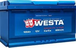Автомобільний акумулятор WESTA 100 Ah / 850 A Premium L (1) (+/-) (353x175x190) WPR101