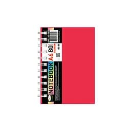 Блокнот А6 Апельсин АП-1512(Red) 80 листов, пружина сбоку