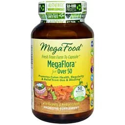 Пробиотики MegaFood MegaFlora Probiotic with Turmeric 60 капсул