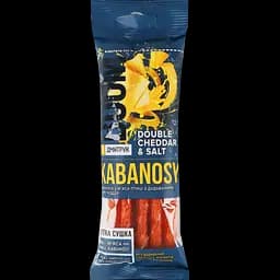 Снеки Дмитрук Kabanosy Чеддер з м’яса птиці 40 г