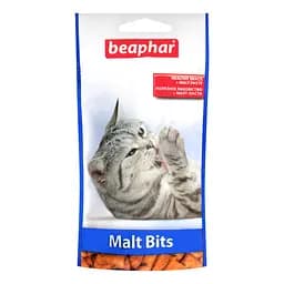 Подушечки Beaphar Malt Bits смачні та корисні подушечки для кішок з мальт-пастою 35 г