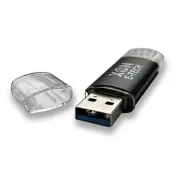 Флеш-накопичувач XON FlashDrive DuoConnect 128GB (USB 2.0 + USB Type-C) Чорний (FX2DX128MB 7560) - мініатюра 4