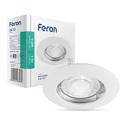 Встраиваемый светильник Feron DL13 под лампу белый (15126)