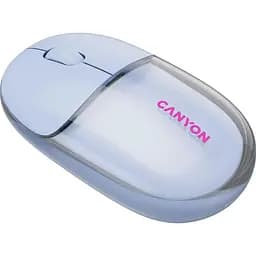 Миша Canyon OnClick 24 BT/ Wireless Transparent/Blue (CNS-CMSW24BL) - мініатюра 6