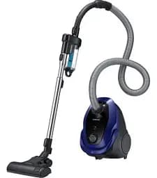 Пилосос Samsung VC07M25H0WB/UK, Blue, 750W, тип збирання суха, мішок, пилозбірник 2.5L, насадки підлога/килим, основна, щілинна - мініатюра 4