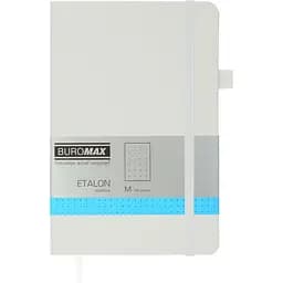 Книга записна Buromax Etalon в крапку 195х125 мм біла 96 аркушів (BM.291360-12)