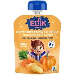 Пюре Elfik Magic Картофель-тыква-морковь 80 г