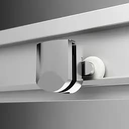 Душова кабіна Am.Pm Gem Square Slide 90x90 см без піддону хром матовий W90UG-403-090MT, Хром матовий, Універсальна, прозрачний, хром матовий - мініатюра 7