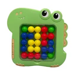 Настільна гра-головоломка "Динозавр" Bambi 1139 ігрове поле та 6 деталей зелений