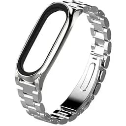Металевий ремінець Primo Mijobs для фітнес-браслета Xiaomi Mi Band 3 Silver