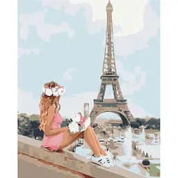 Картина по номерам на підрамнику Brushme Літом в Парижі