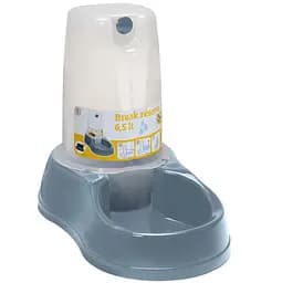 Миска пластиковая для собак и кошек Stefanplast Break reserve Water 6.5 л металло-синяя (4673)