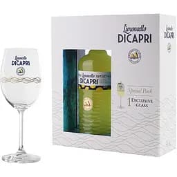 Ликер Molinari Limoncello di Capri в подарочной упаковке 30% 0.7 л + 1 бокал