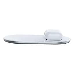 Зарядне бездротове BASEUS Simple 2-in-1 Wireless Charger 18W Max (WXJK-02) біле - мініатюра 3