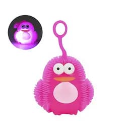 Іграшка-антистрес їжачок "Пінгвін" Bambi MS 3575(Pink) блимає, 7 см