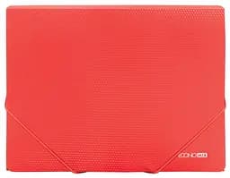 Папка пластикова на гумках А4 E31601 Economix непрозора фактура "діамант"(4044572316011) Червоний