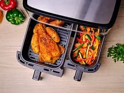 Мультипіч Tefal Dual EasyFry & Grill AirFryer сіро-чорний 2700 Вт (EY905D10) - мініатюра 11
