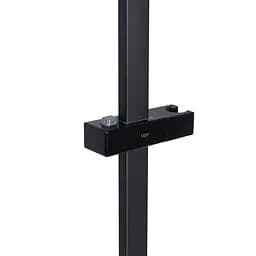 Душова стійка з тримачем універсальна Qtap Lepit 705 мм прямокутна QTLEP82103NB Black Matt Чорний матовий - мініатюра 3