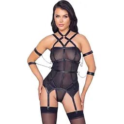 Комплект Cottelli Collection Basque Bondage XL черный