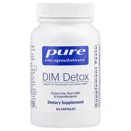 ДИМ детокс Pure Encapsulations DIM Detox поддержка детоксикации печени и метаболизма гормонов 60 капсул