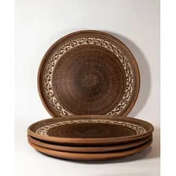 Тарілка керамічна (глиняна) 30 см з орнаментом