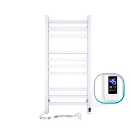 Електрична рушникосушка Navin Авангард 480x1000 Sensor лівобічна з таймером, біла 12-028153-4810, Білий матовий, Ліве, Електронний