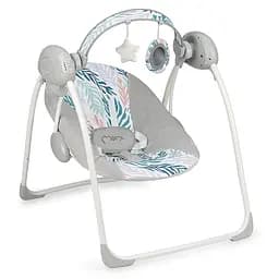 Крісло-гойдалка MoMi Liss, сірий (leafs) (BULE00002)