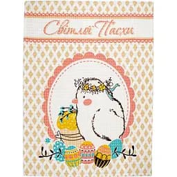 Кухонний рушник вафельний Home Line Великдень Курча 60х45 см (161855)