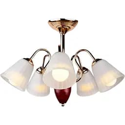 Люстра стельова Brille класична E14 40W G (LK-419C/5)