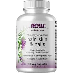 Вітаміни та мінерали Now Solutions Hair Skin Nails 90 вегакапсул