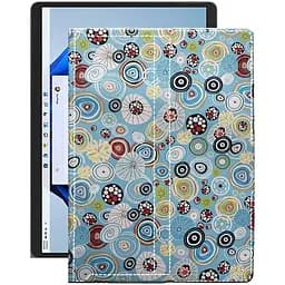 Чехол StatusCASE из экокожи для планшета Microsoft Surface Pro 8 Круги-цветные