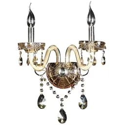 Бра Brille BCL-356W/2 настенное накладное хрустальное свеча классическое E14 CH